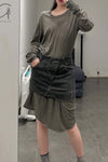BORIS BIDJAN SABERI Plant-Dyeing Skirt WSKIRT1 FTS10001